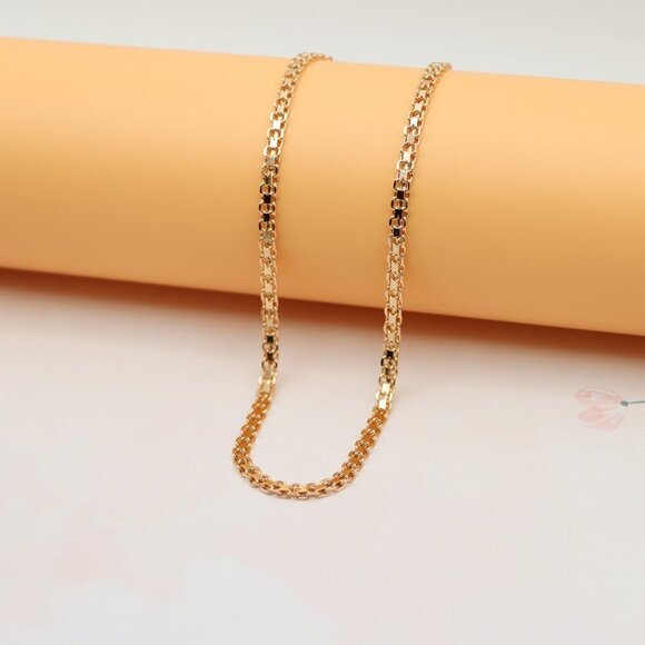 "Chunky Rose Gold Chain Necklace Bold & Stylish Look, XPNL0131 - Picture 2 of 12